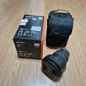 금계륵2 24-70mm F2.8 GM2 렌즈 판매합니다.(보증기간25년6월) 1회사용