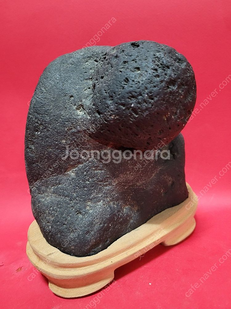 남한강 자연수석 달마도사 인상석--0