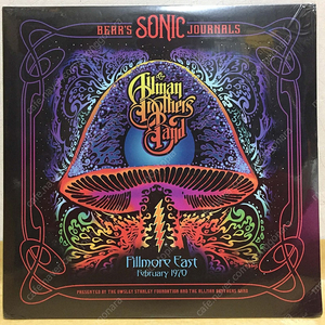 LP ; allman brothers band - bear's sonic journals; fillmore east February 1970 올맨 브라더스 밴드 70년대 락 roc