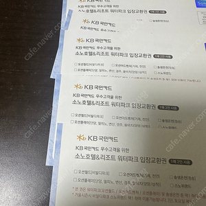 로블 워터파크 입장권 6매 판매