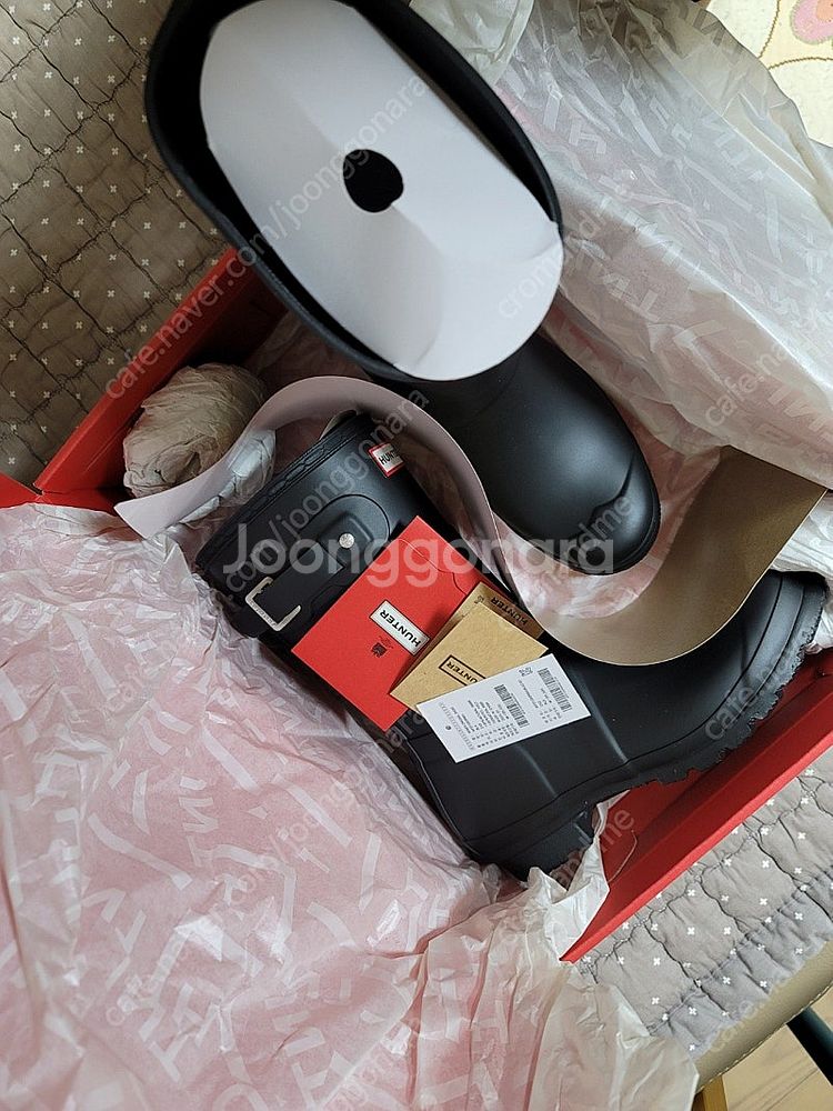 헌터 오리지날 숏 레인부츠 블랙 (240) 미착용 새것...--1