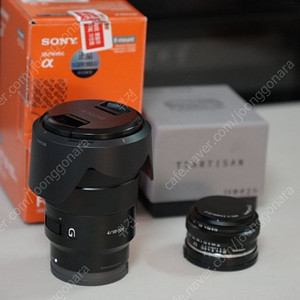 소니 18-105mm f4 티티아티산 25mm f2 일괄 둘다 상태 깨끗하고 사용빈도 낮아서 판매합니다 감사합니다