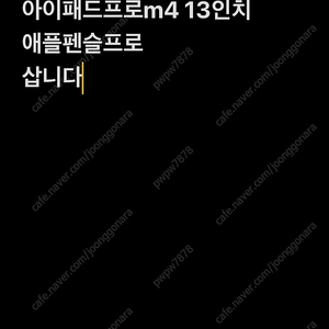 아이패드 m4 13인치 셀룰러 스페이스블랙 삽니다