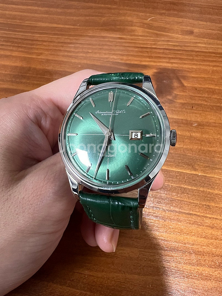 iwc 빈티지 36mm 그린다이얼--2