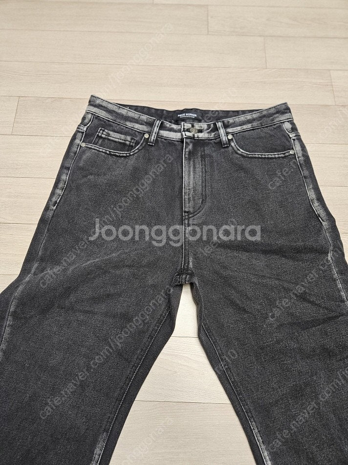 무신사 피스 워커 블랙 와이드 팬츠 32 사이즈 새상품--5