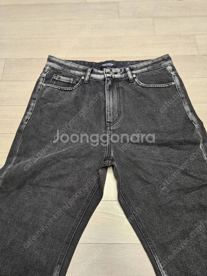 무신사 피스 워커 블랙 와이드 팬츠 32 사이즈 새상품--6