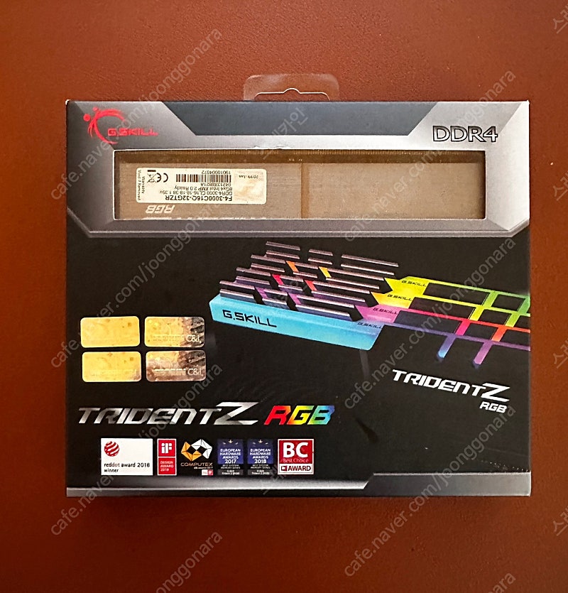 지스킬 G.SKILL DDR4-3000 CL16 TRIDENT Z RGB 32GB (8GB*4) [10만원]