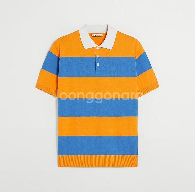 XL) ZARA 자라 스트라이프 반팔 니트 pk 니트 ...--2