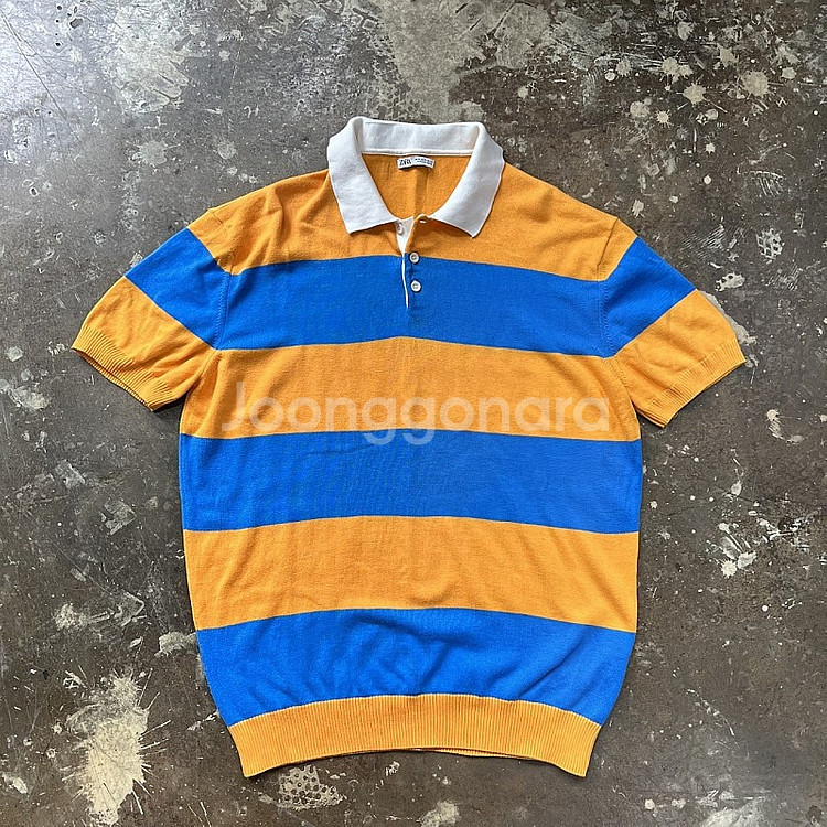 XL) ZARA 자라 스트라이프 반팔 니트 pk 니트 ...--3