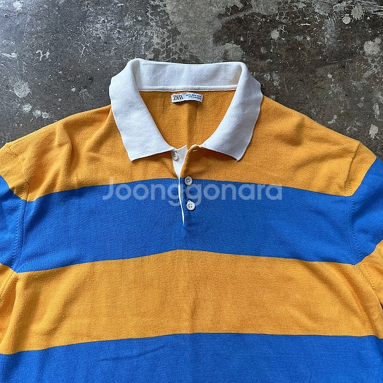 XL) ZARA 자라 스트라이프 반팔 니트 pk 니트 ...--4