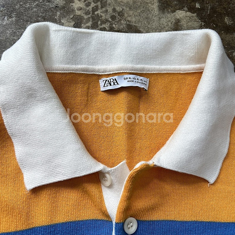 XL) ZARA 자라 스트라이프 반팔 니트 pk 니트 ...--6