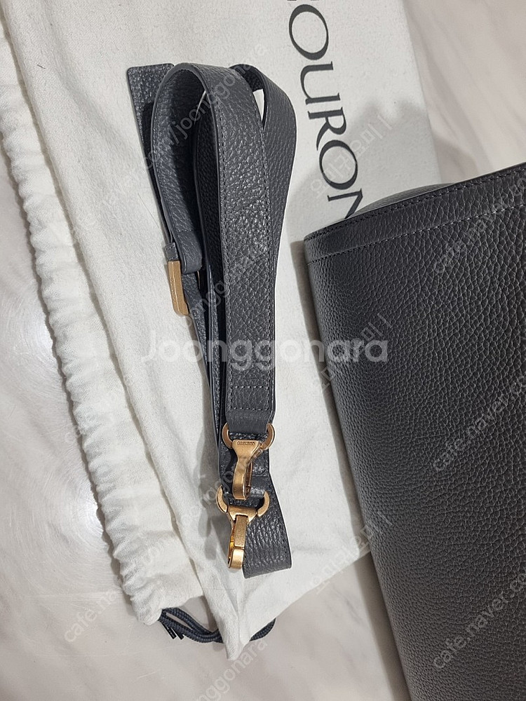 쿠론 가방 쿠론 뉴스테파니 토트백 에토프컬러 진그레이--3