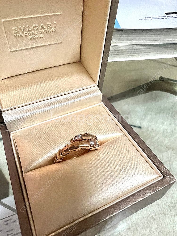 불가리반지 세르펜티 바이퍼링 팝니다 보증서있음 현백에서...--2