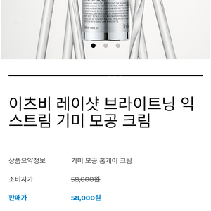 새상품 이츠비 레이샷 브라이트닝 익스트림 기미 모공 크림 반택포함