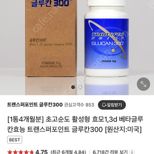 트랜스퍼포인트 글루칸 300