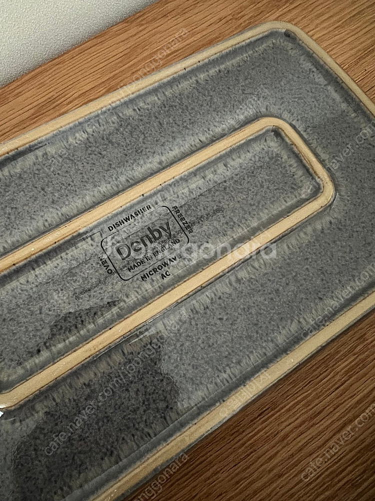 덴비 긴 사각접시26cm+앞접시 2p 일괄판매--5