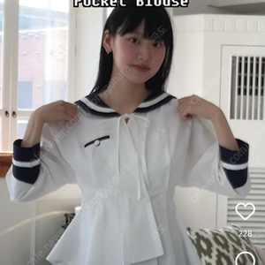 바이탈사인 세라 블라우스 긴팔 Sailor Long Sleeve Pocket Blouse