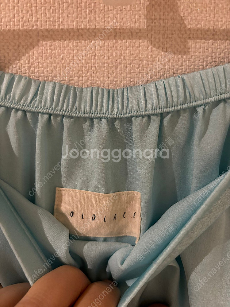 제평 beige 실크느낌 스커트--3