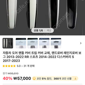 레인지로버 도어 스케치 팝니다 도어트림