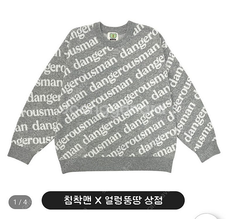 얼렁뚱땅상점 침착맨 댄저러스 니트--0