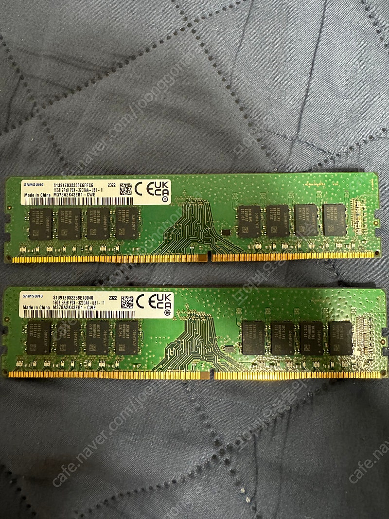 삼성램 32gb. 16gb*2 ddr4 3200