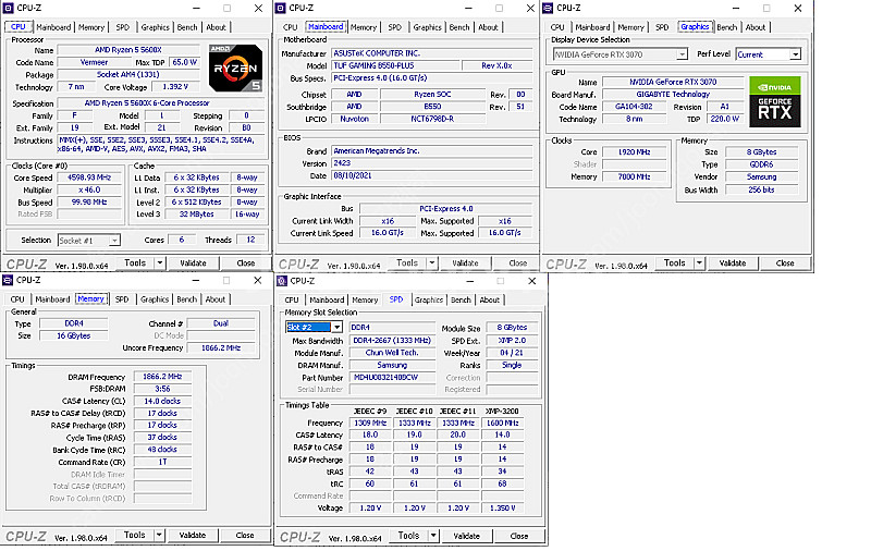 5600x rtx3070 오버클럭게이밍컴퓨터 (개인)--0