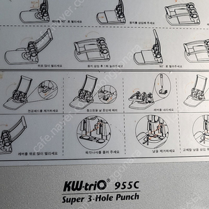 KW TRIO 955C 3홀 펀칭기