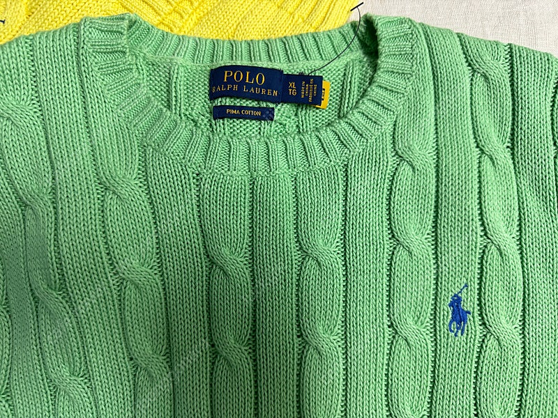 폴로 랄프로렌 피마코튼 니트--2