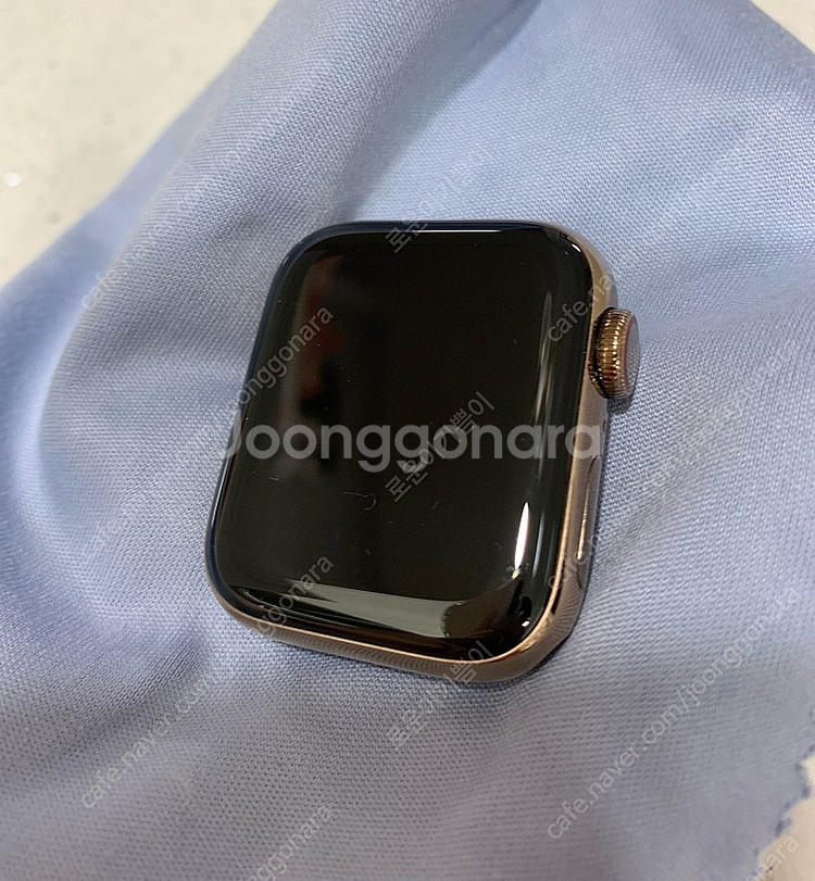 애플워치 5 골드 스테인리스 40mm--0