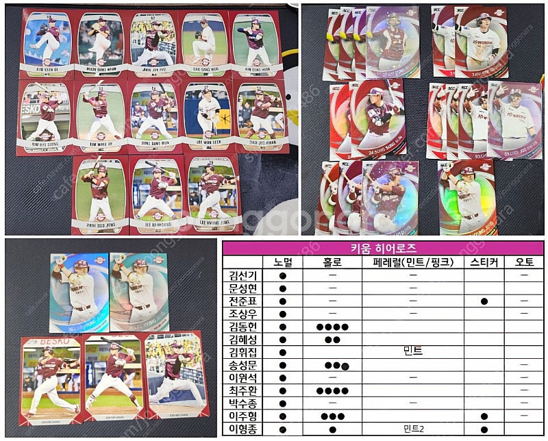 2024 kbo 프로야구 카드 판매/교환이요!--8