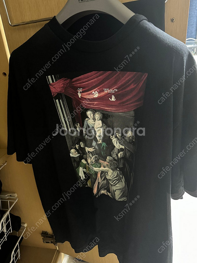 오프화이트 카라바조 반팔티--0