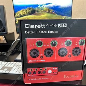 포커스라이트 클라렛 4Pre 풀박스 민트급(Focusrite Clarett 4pre USB)