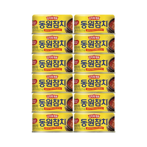 동원 김치찌개용 참치 100g x 12개