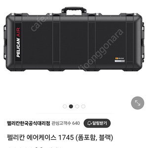 펠리칸 에어케이스 1745 (폼포함, 블랙)