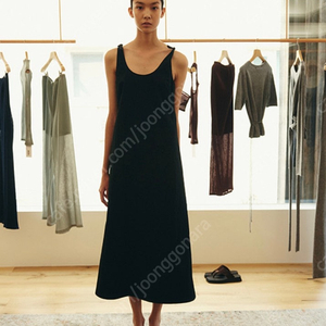 LE17SEPTEMBRE-KAELYN BLACK DRESS in COTT