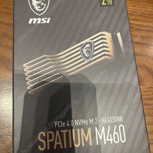 msi spatium m460 ssd 2tb 미개봉