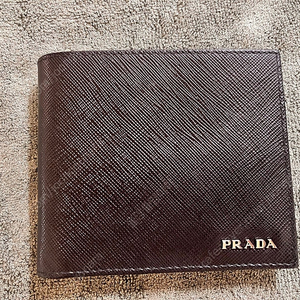 PRADA) 프라다 사피아노 남자 투톤 지갑 2MO513