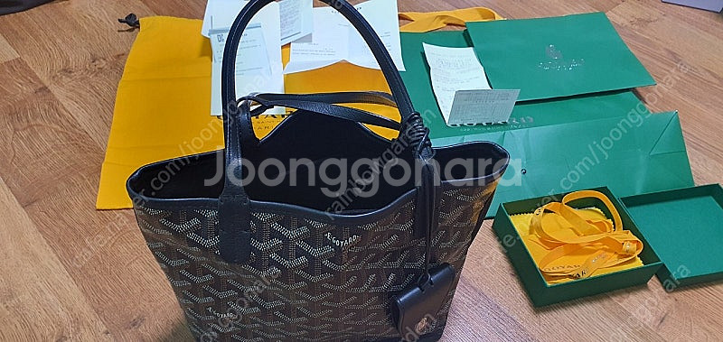 (정품)고야드 미니앙주 블랙--8