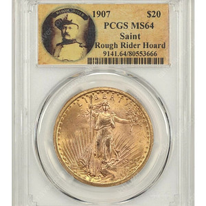 1907 $20 Saint PCGS MS64 ex: Rough Rider Hoard - St. Gaudens 판매