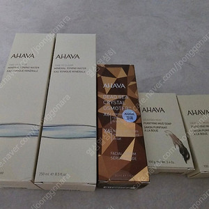 아하바AHAVA 미네랄 토닝워터 2개, 기절세럼 1개, 머드비누 2개 일괄 (새상품)