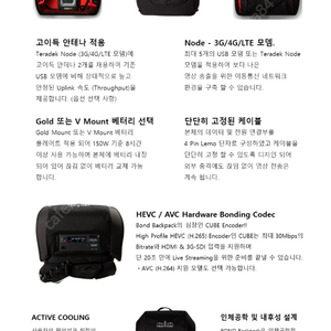 테라덱 TERADEK BOND AVC BP/BOND H.264 (AVC) Back Pack Package