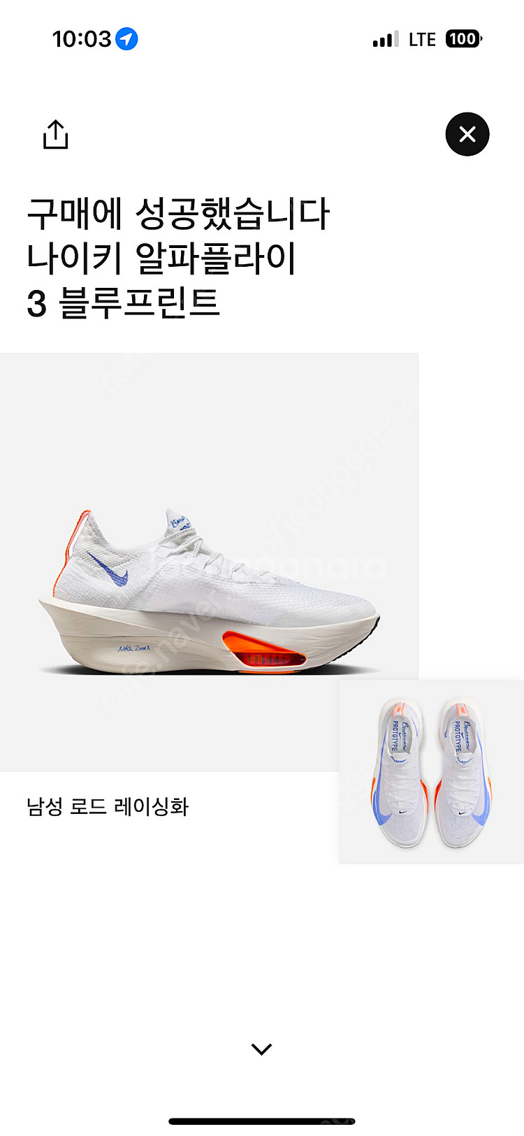나이키 알파플라이 블루프린트 265--0