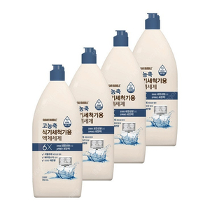 슈가버블 고농축 식기세척기세제 750ml x 4개