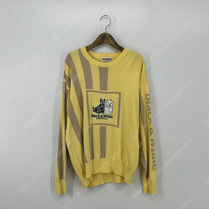 블랙앤화이트 니트 골프웨어 (L size /YELLOW)