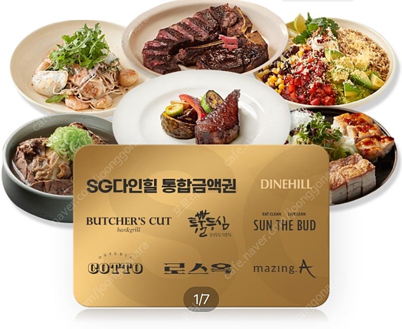 SG다인힐 6개브랜드 통합 금액권 5만원권