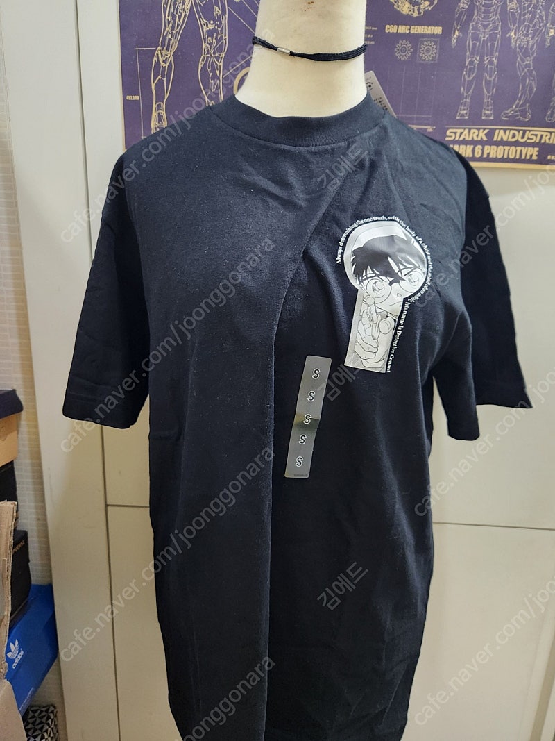 [새상품, 55]유니클로 명탐정 코난 티셔츠 택포 2만