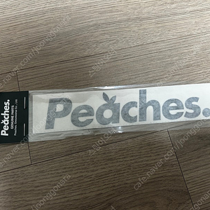 peaches 피치스 블랙 로고 스티커 판매합니다