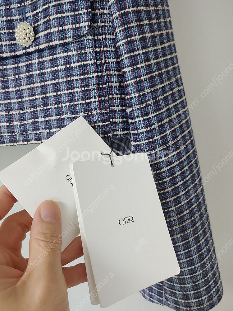 오르 썸머 트위드 크롭 쟈켓(새제품, 택포)--2
