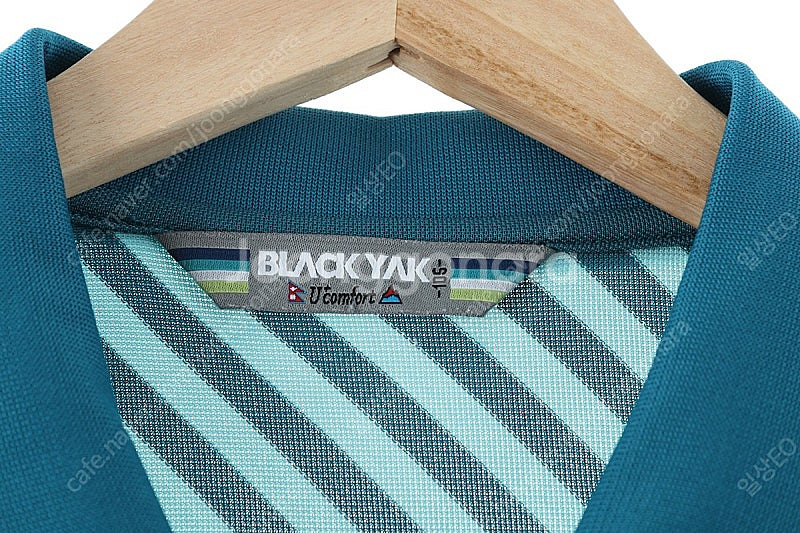 (XL) 블랙야크 반팔 카라 티셔츠 그린 스트라이프 기...--4