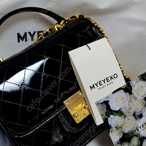 마이아이코 Myeyeko Exclusive Line - SOPHIA BAG (MEDIUM CLASSIC) Italy Patent Black